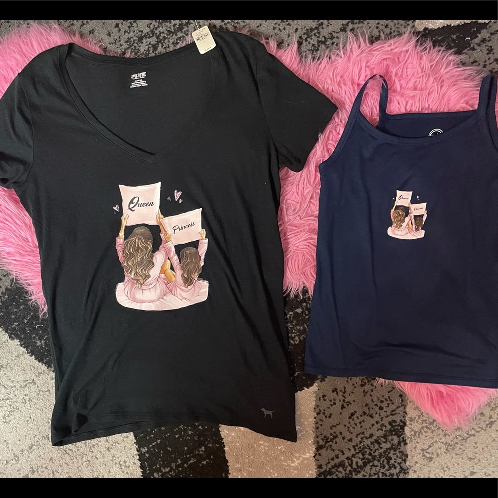 Matching Queen& princess t-shirts M & 7/8